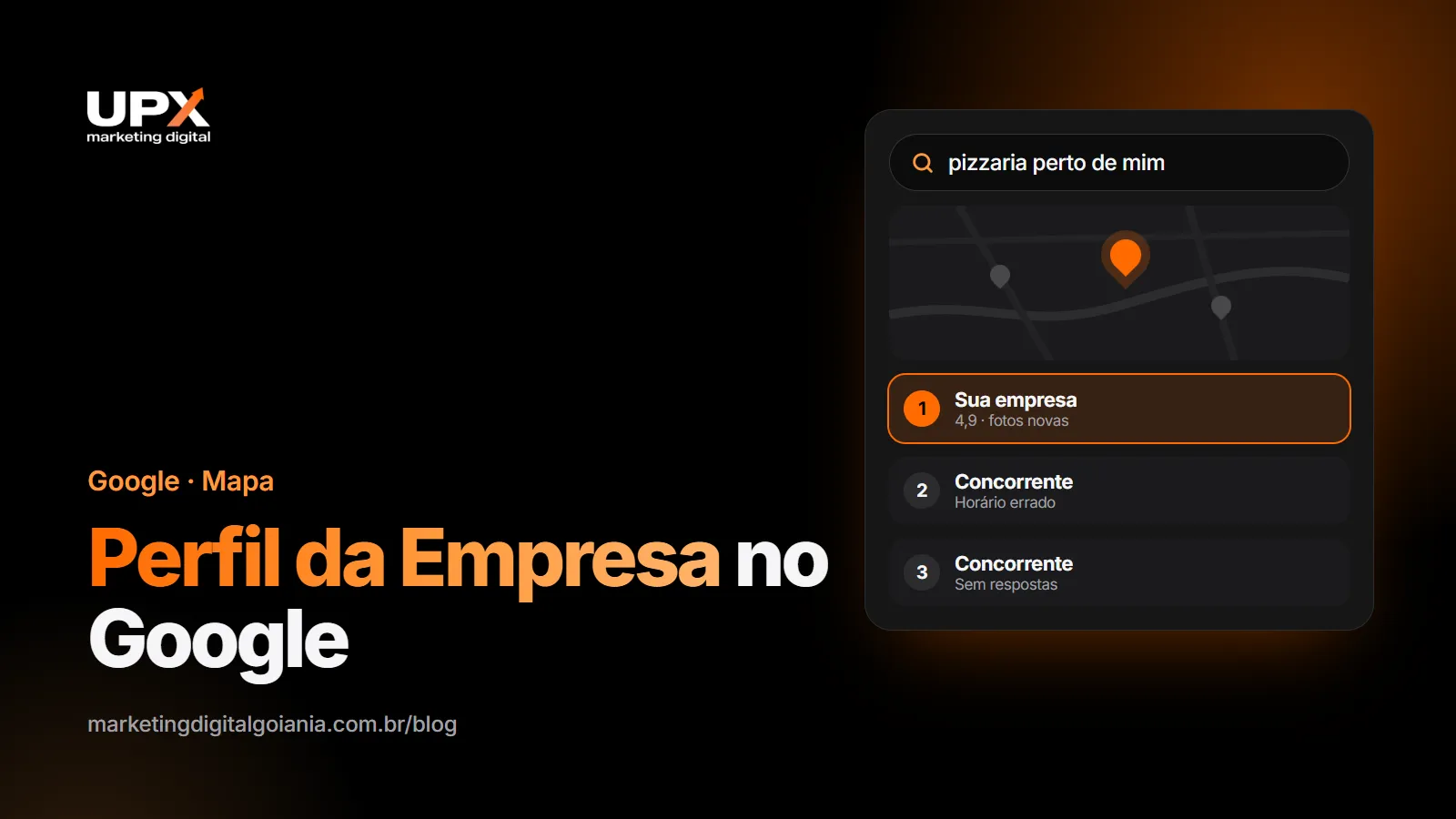 Perfil da Empresa no Google: aparecer no Google Maps em Goiânia